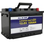 GEL / AGM dəyişdirmə Günəş enerjisi saxlama batareyası 12v 100ah LifePo4 Lityum ion batareyası