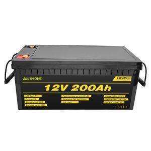 Özelleştirilebilir elektrikli avtomobil 12V Lifepo4 batareyası 12.8v 200ah, 2000 dövr ömrü lifepo4 batareyası