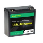 Şarj edilə bilən Dərin Dövr Lifepo4 12V 20AH Lityum ion Batareya Paketi OEM