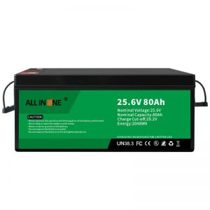 RV/Caravan/UPS/Golf Cart üçün 25.6V 80Ah təhlükəsizlik/uzun ömürlü LFP batareyası 24V 80Ah